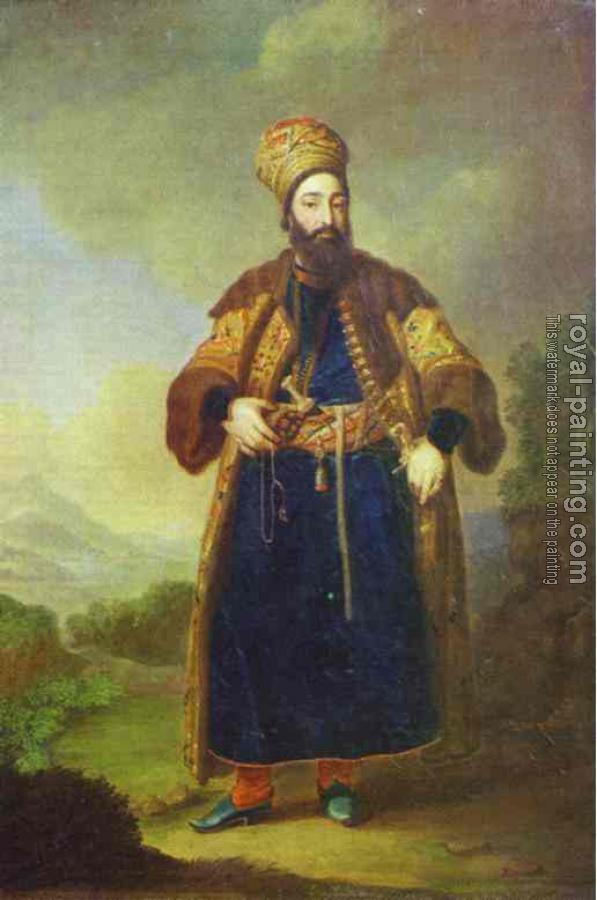 Vladimir Borovikovsky : Portrait of Murtaza-Kuli-Khan. Study